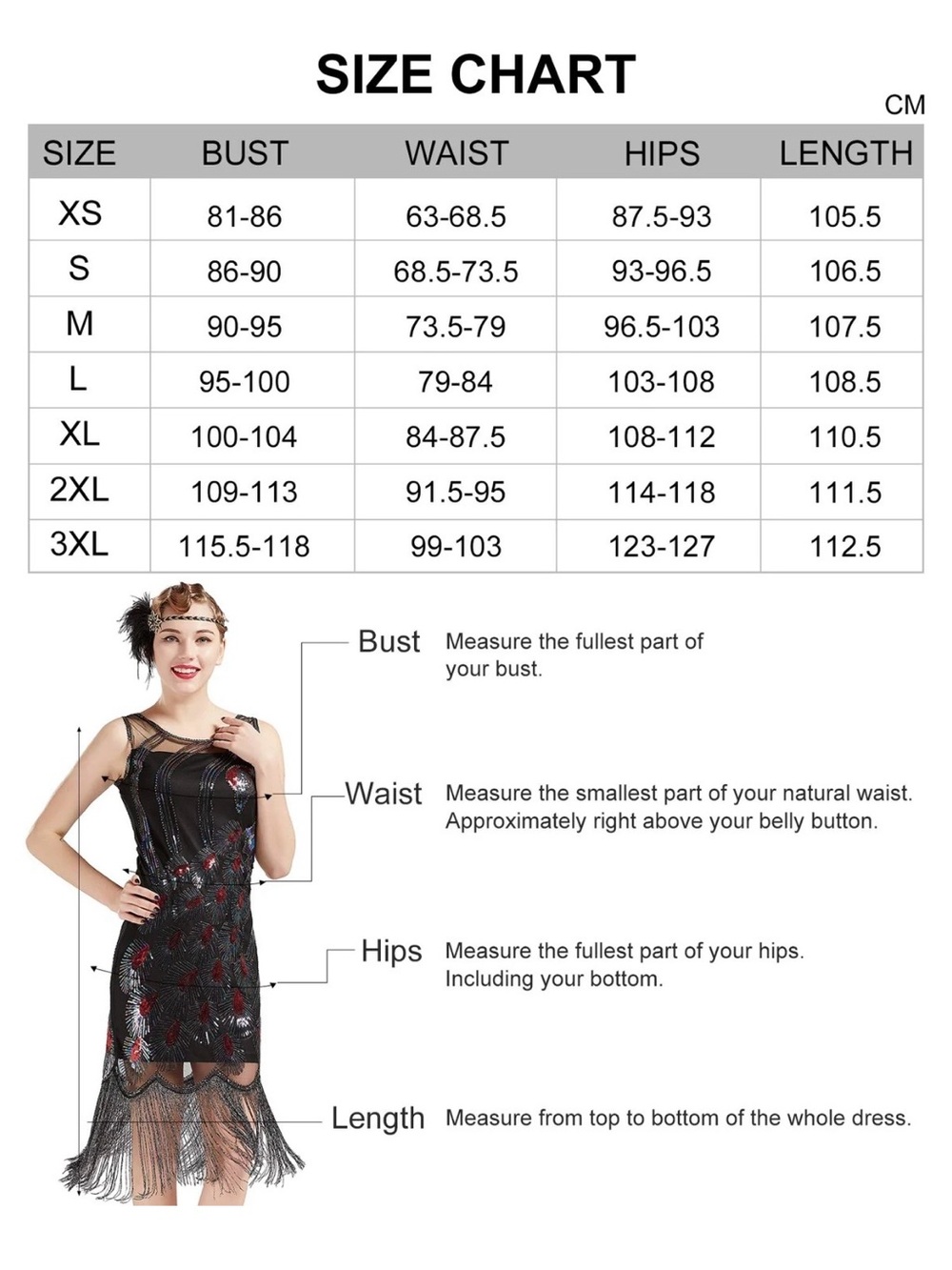 BABEYOND Coucoland 1920s
Peacock Flapper Dress for Women, M, Black, Multicolor - Picture 14 of 15